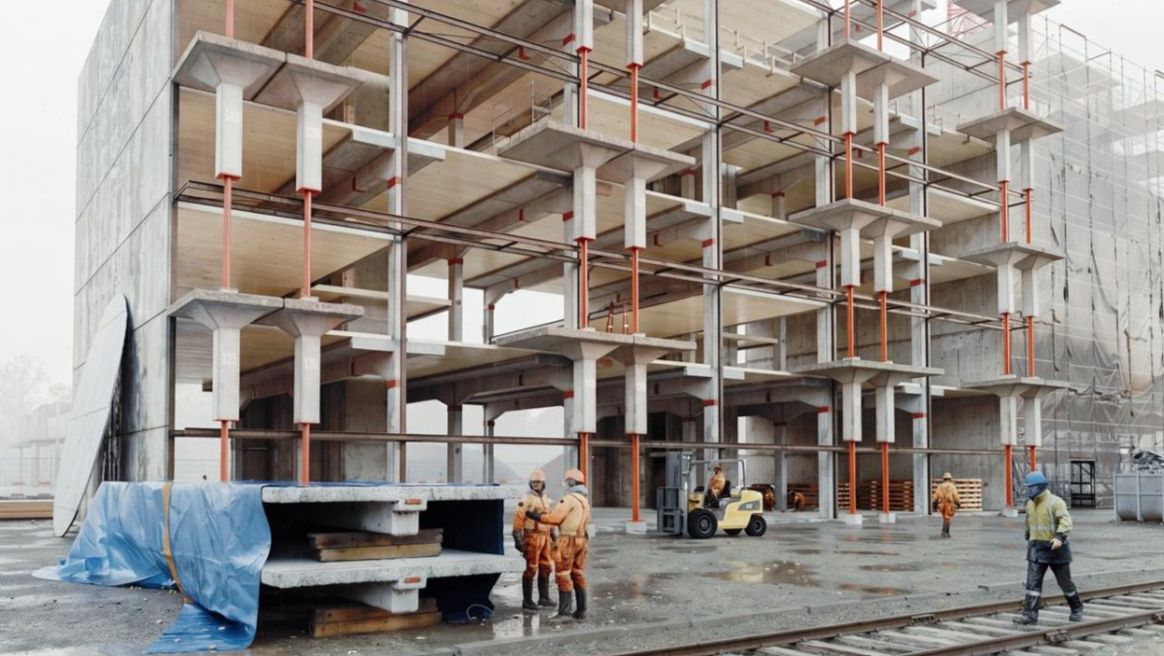 1. Preis - der blaue Wolf in Basel Wettbewerbgewinn ReUse Wohnungsbau