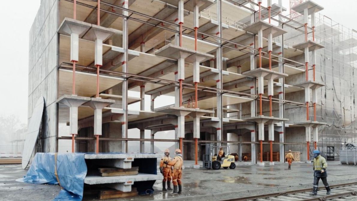 1. Preis - der blaue Wolf in Basel Wettbewerbgewinn ReUse Wohnungsbau